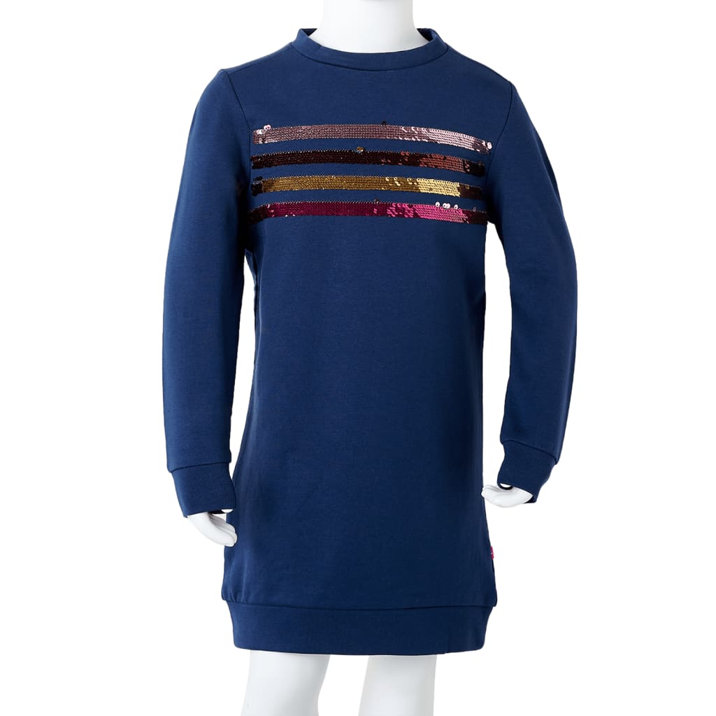 Kinderjurk 104 marineblauw