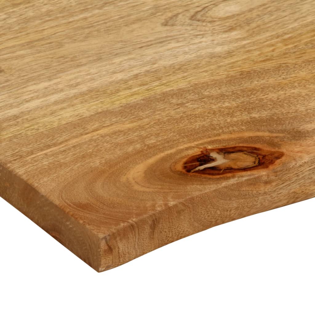 vidaXL Tafelblad met natuurlijke rand 90x80x3,8 cm massief mangohout