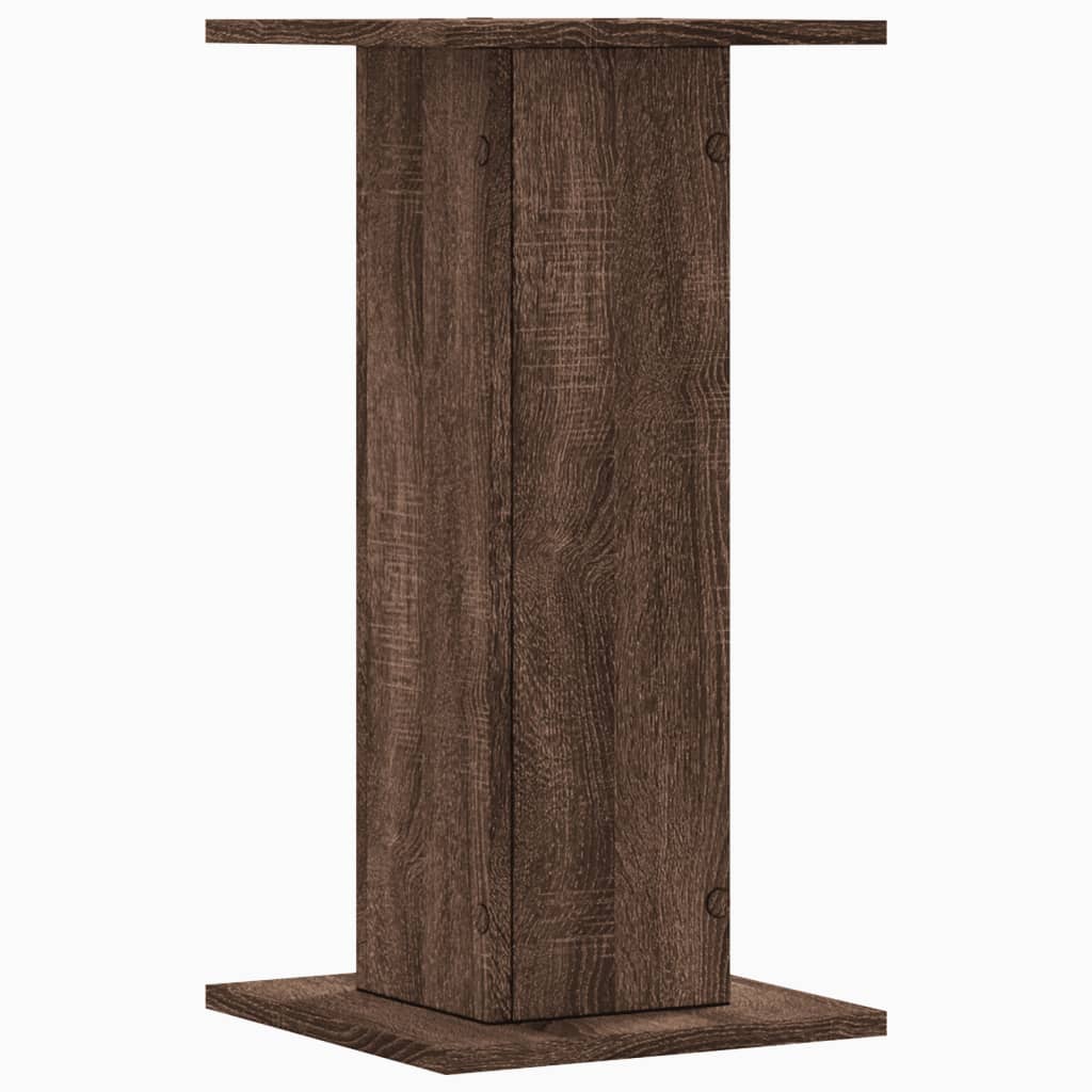 vidaXL Plantenstandaards 2 st 30x30x60 cm bewerkt hout bruin eiken