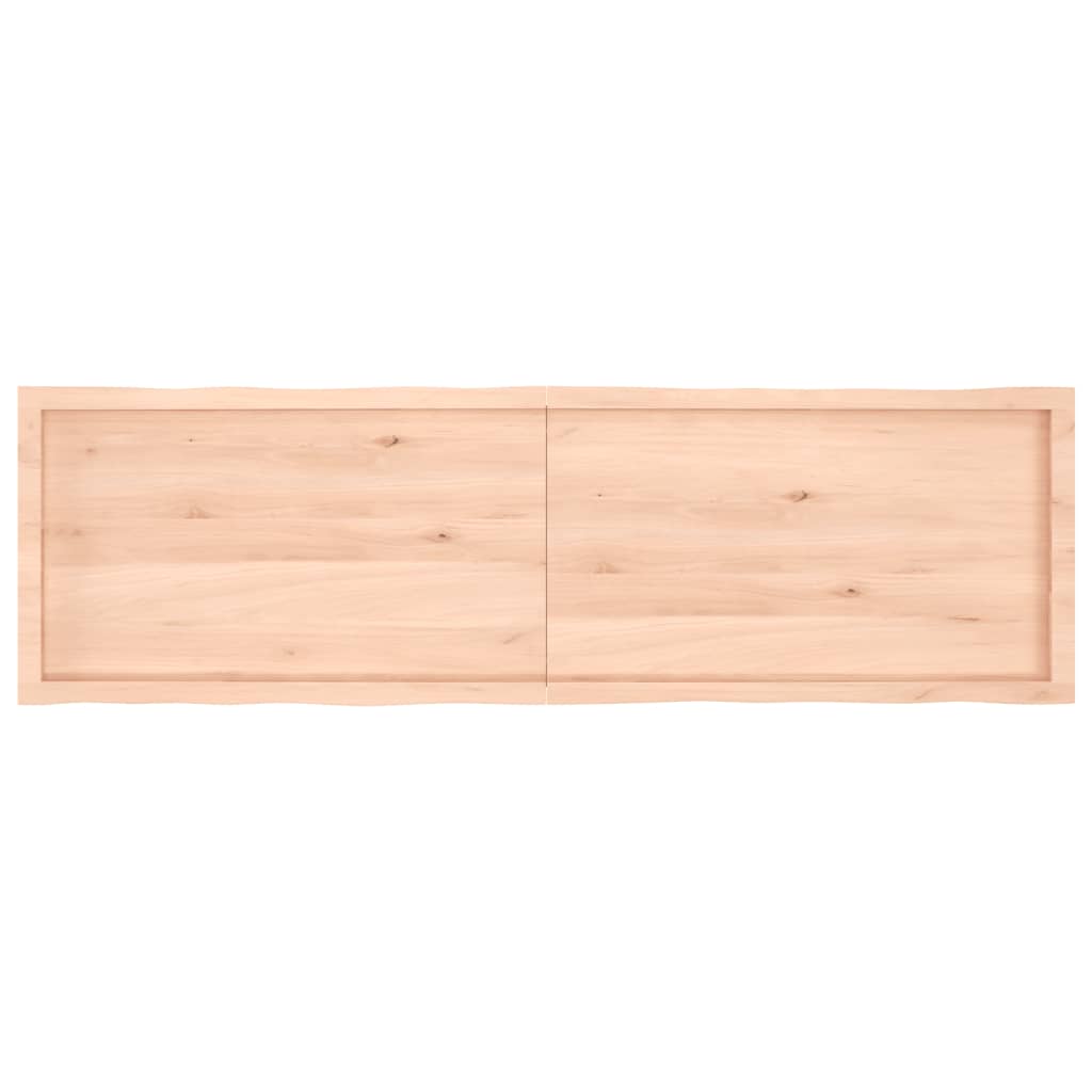 vidaXL Tafelblad natuurlijke rand 180x50x(2-6) cm massief eikenhout