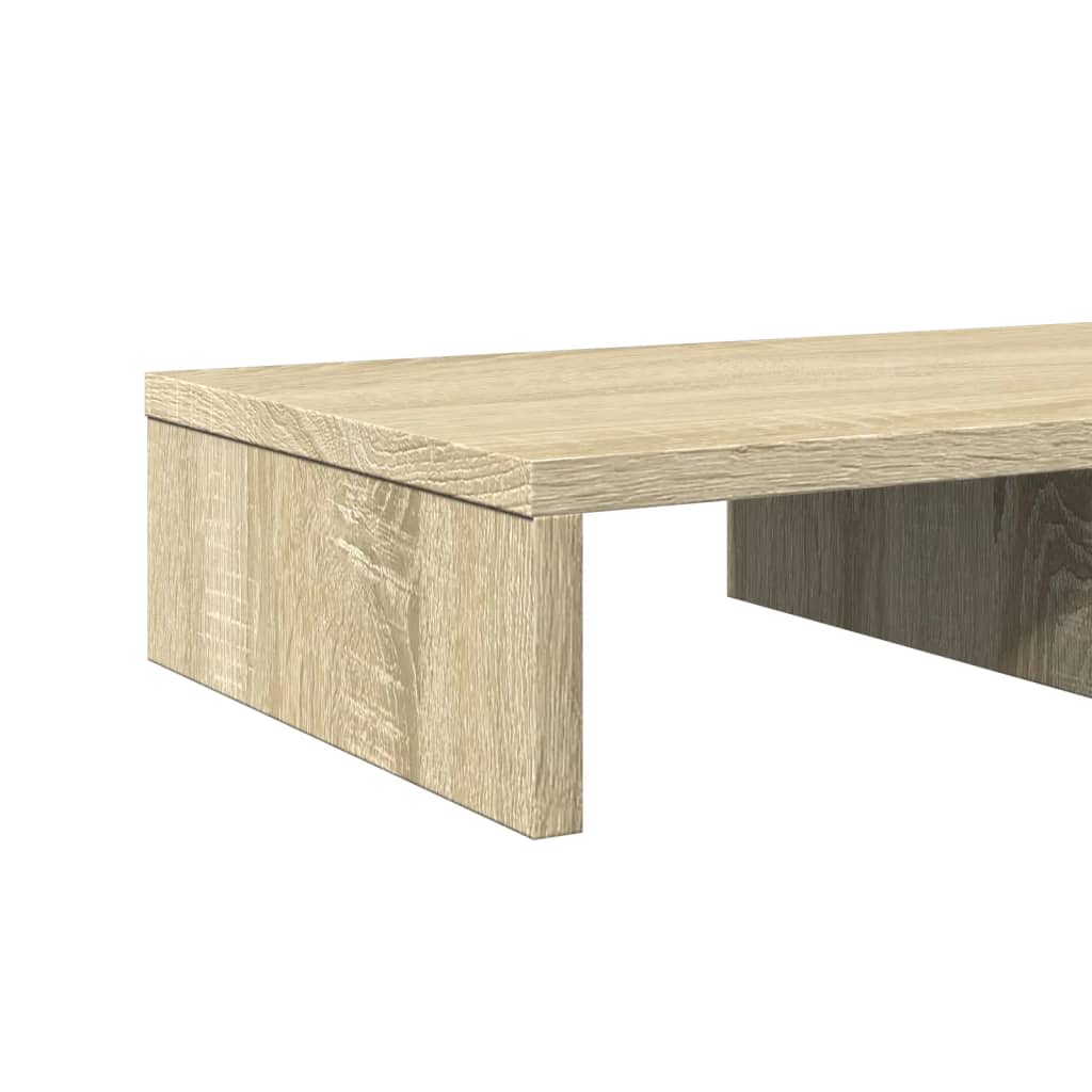 vidaXL Monitorstandaard 50x27x10 cm bewerkt hout sonoma eikenkleurig