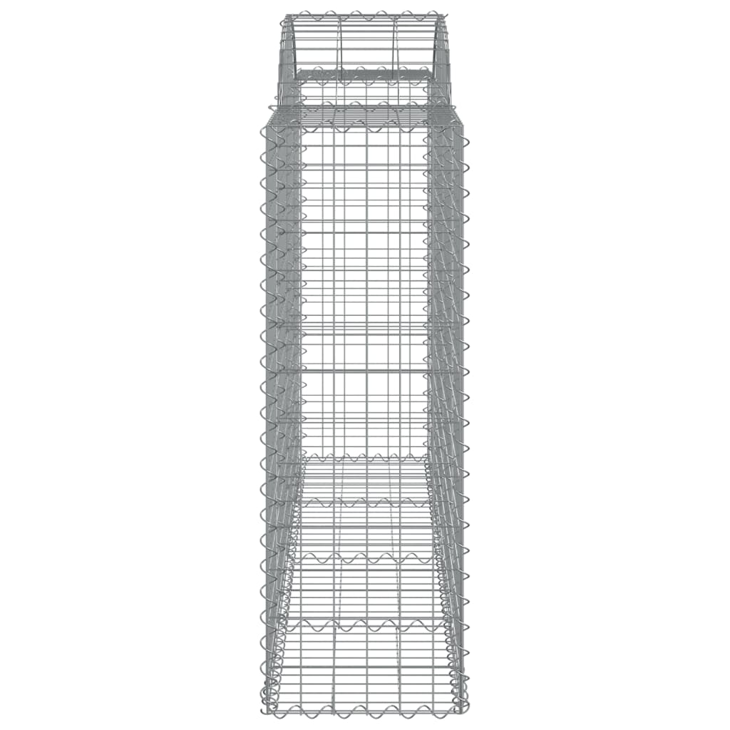 vidaXL Schanskorven 18 st gewelfd 200x50x120/140 cm ijzer