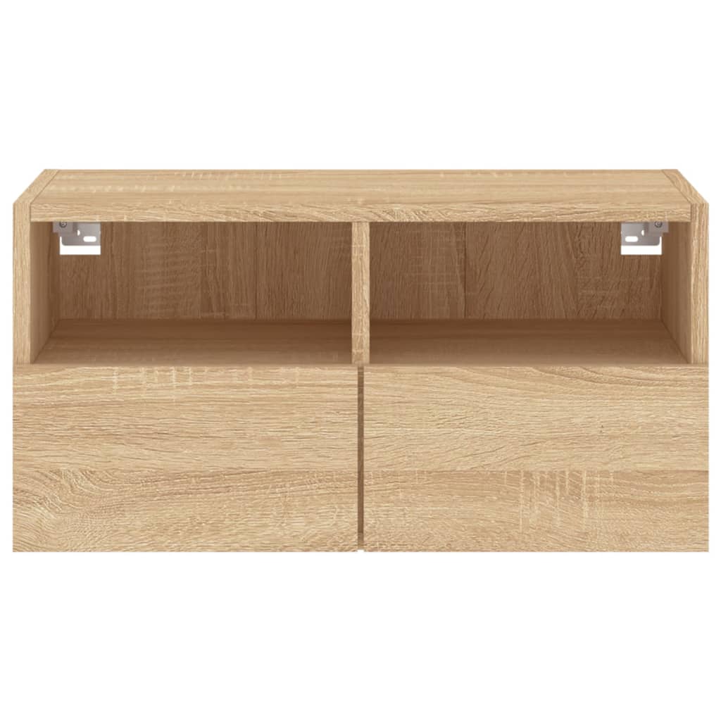 vidaXL Tv-wandmeubel 60x30x30 cm bewerkt hout sonoma eikenkleurig