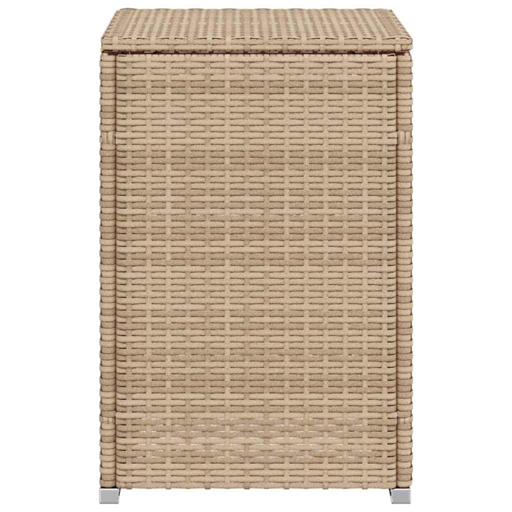 vidaXL Afdekkast voor propaangasfles 40x40x60 cm Poly Rattan beige