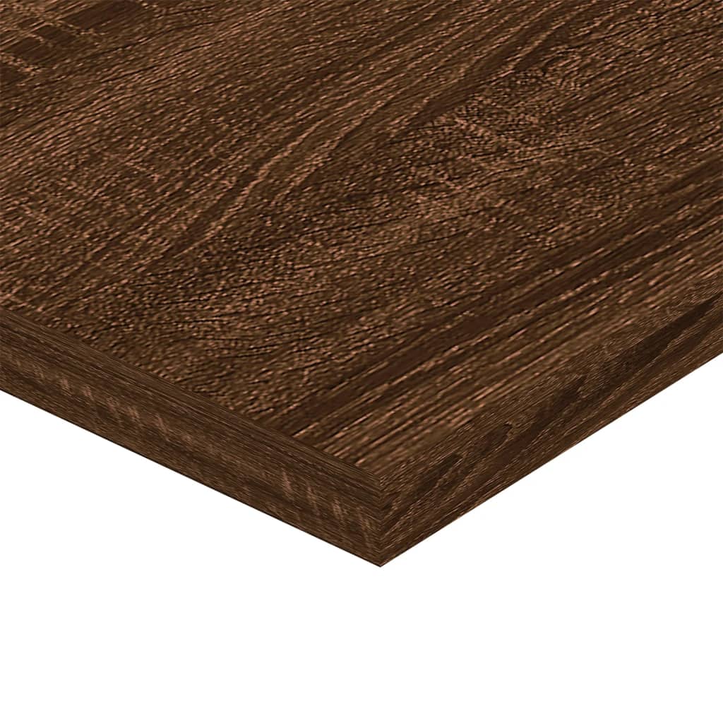 vidaXL Wandschappen 4 st 60x20x1,5 cm bewerkt hout bruin eikenkleur