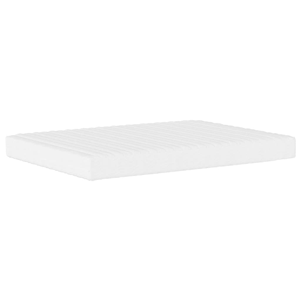 vidaXL Bed met matras stof zwart 140x200 cm