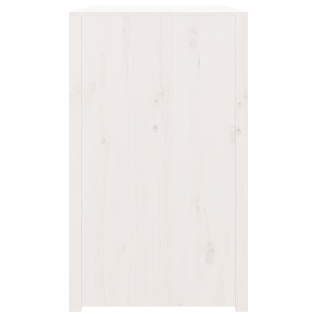 vidaXL Keukenkast voor buiten 106x55x92 cm massief grenenhout wit