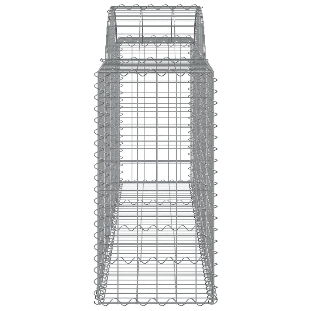 vidaXL Schanskorven 11 st gewelfd 200x50x80/100 cm ijzer