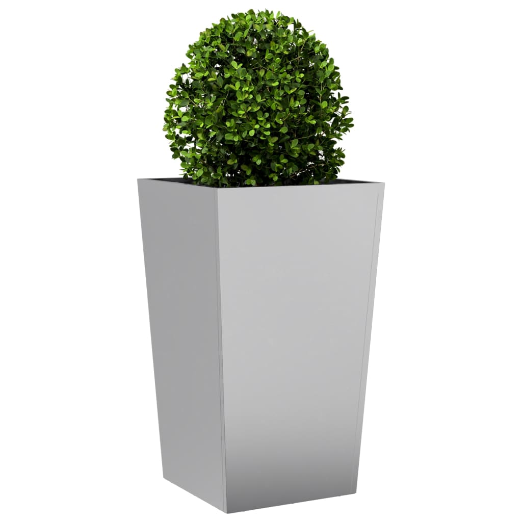 vidaXL Plantenbakken 2 st 45x45x75 cm gegalvaniseerd staal