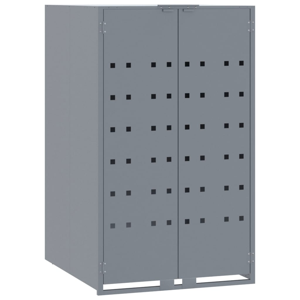 vidaXL Containerberging voor 4 containers 276x79x117 cm staal grijs