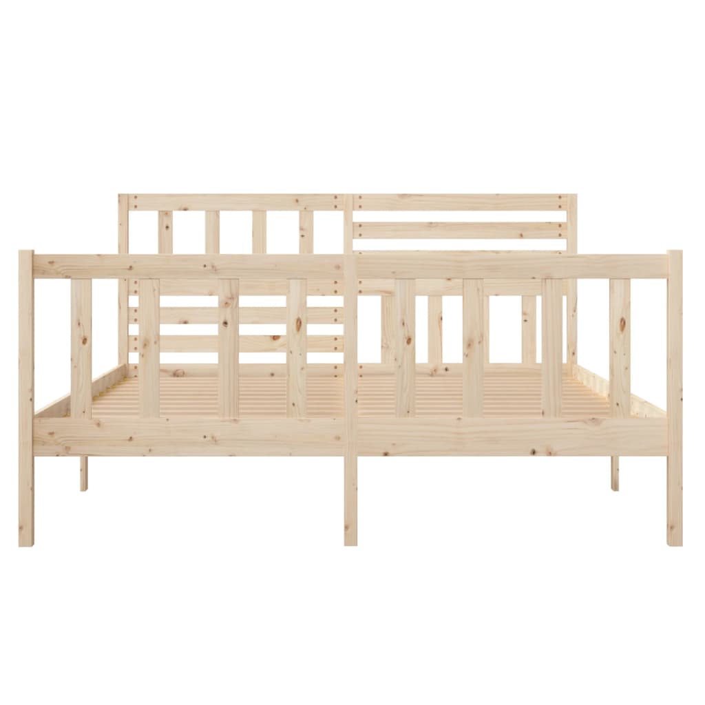 vidaXL Bedframe massief hout 120x190 cm