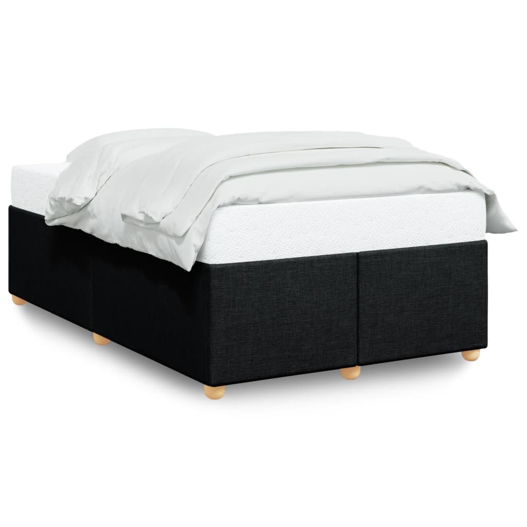 vidaXL Bedframe zonder matras 120x200 cm stof zwart