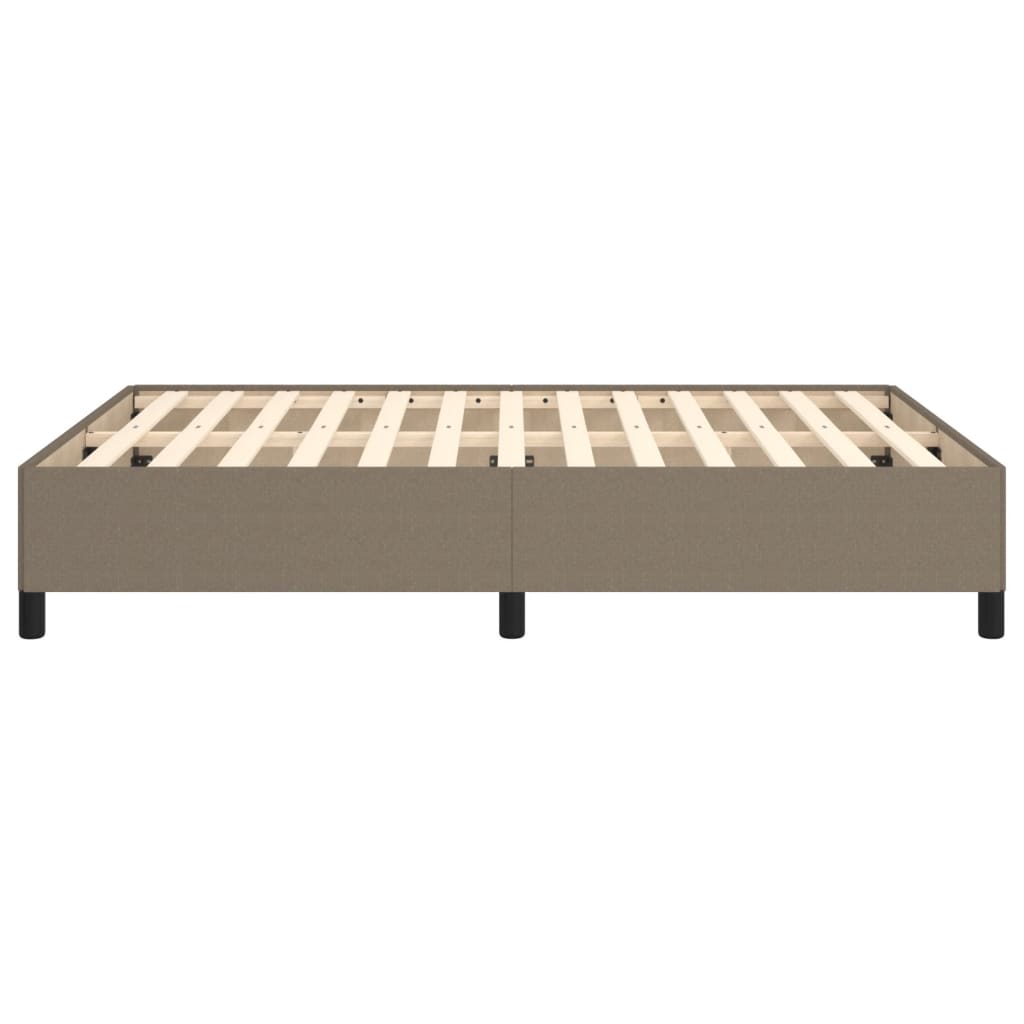 vidaXL Bedframe zonder matras stof taupe 140x190 cm