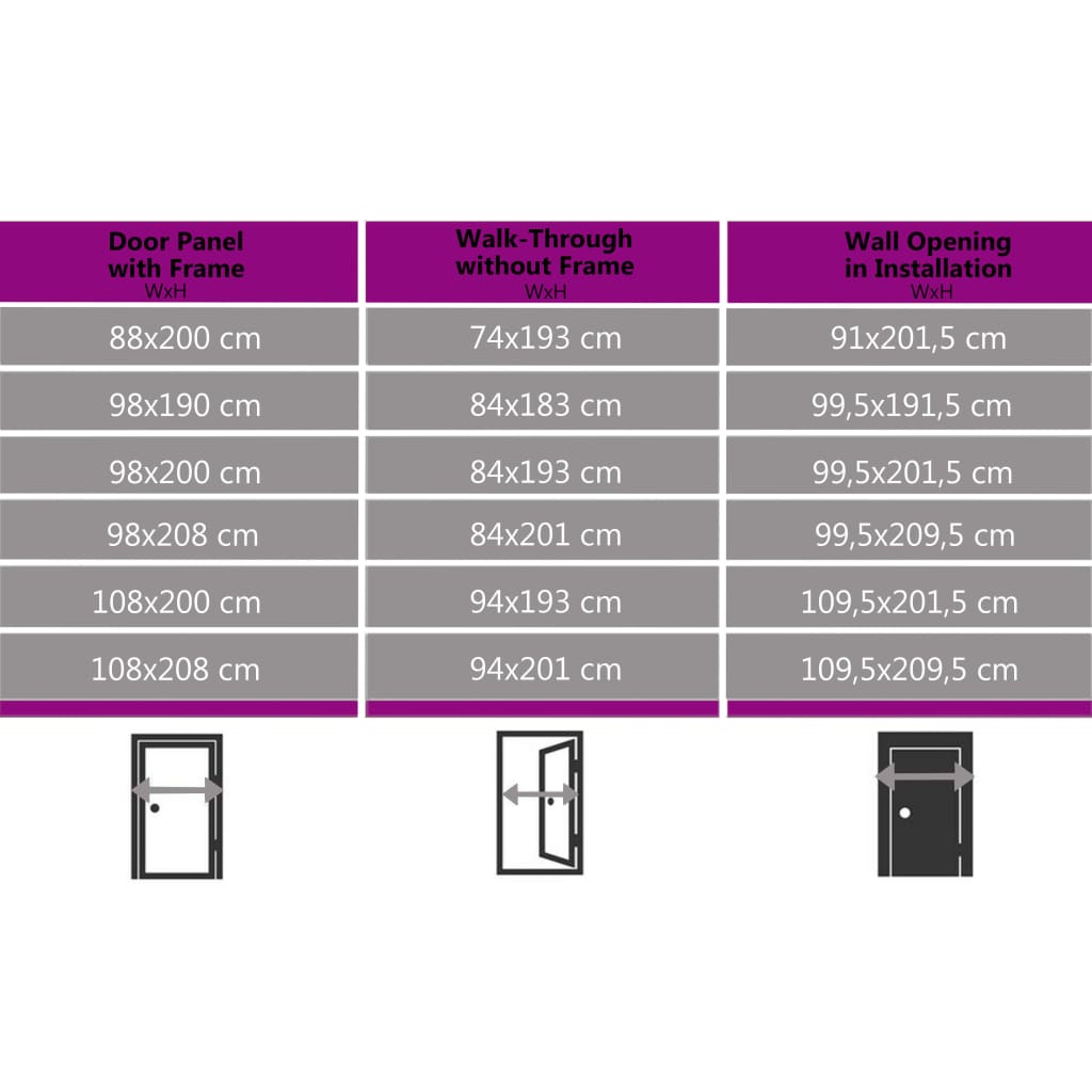 vidaXL Voordeur 108x200 cm PVC antracietkleurig