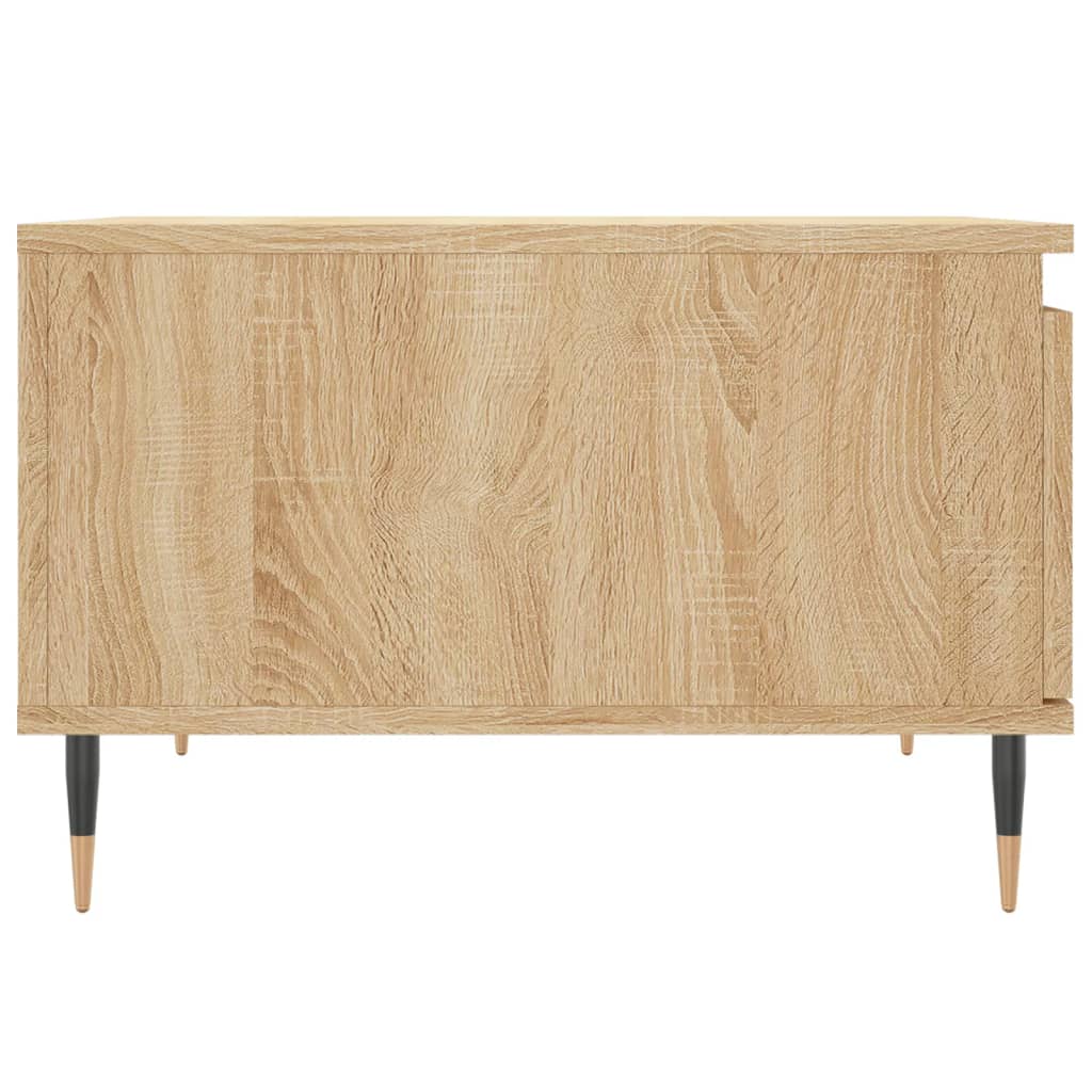 vidaXL Salontafel 55x55x36,5 cm bewerkt hout sonoma eikenkleurig