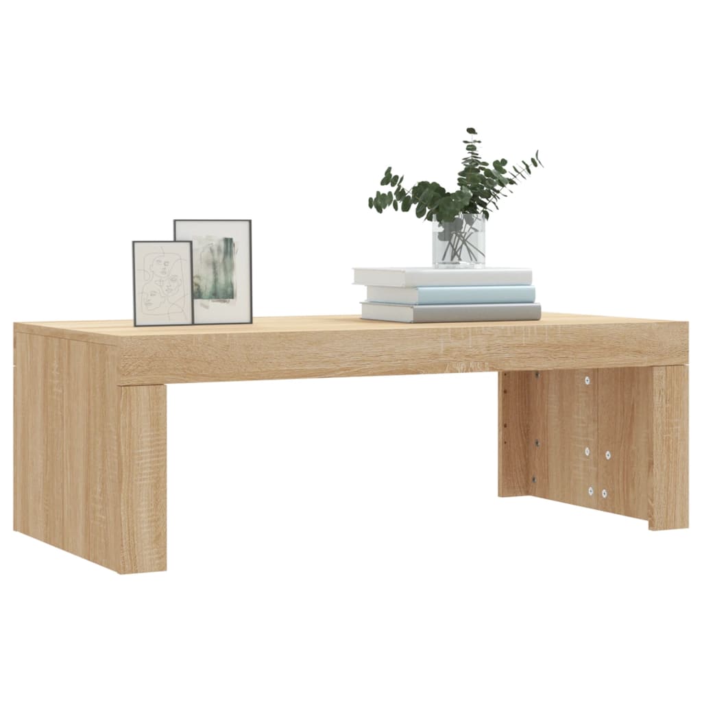 vidaXL Salontafel 102x50x36 cm bewerkt hout sonoma eikenkleurig