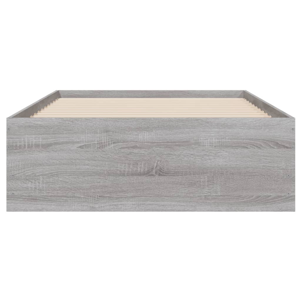 vidaXL Bedframe met lades bewerkt hout grijs sonoma eiken 90x190 cm