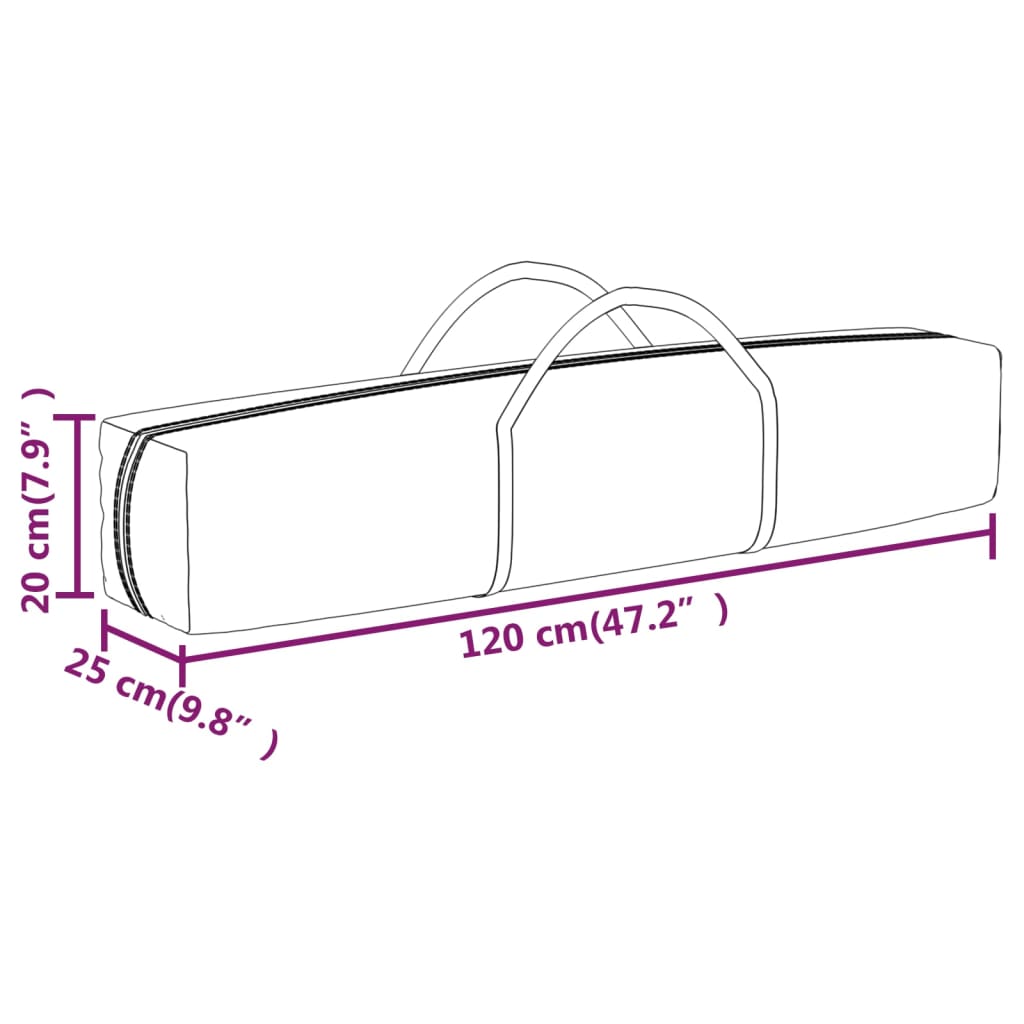 vidaXL Partytent inklapbaar met zijwanden 3x3 m antracietkleurig