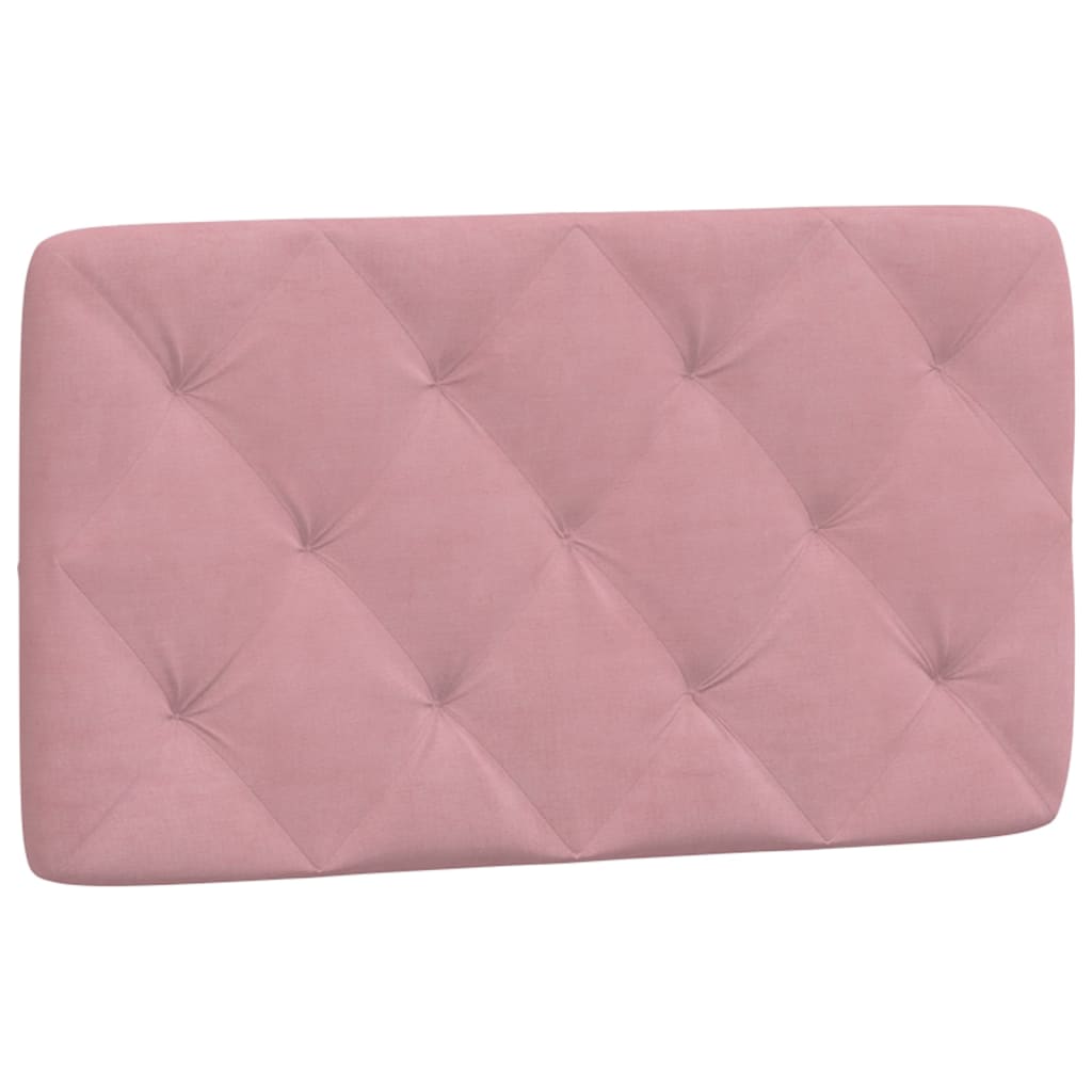 vidaXL Bed met matras fluweel roze 80x200 cm