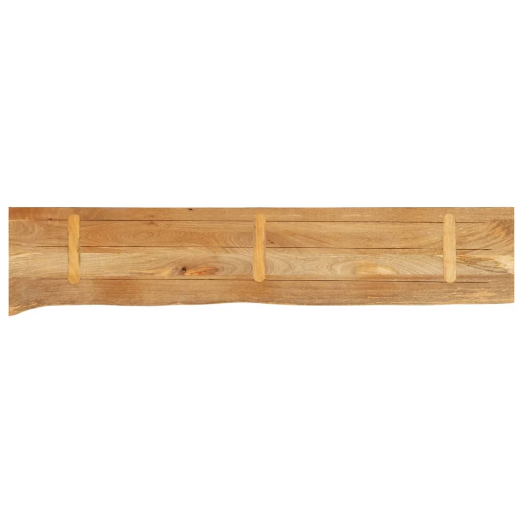 vidaXL Tafelblad met natuurlijke rand 140x40x3,8 cm massief mangohout