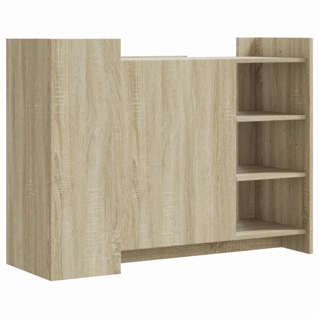 vidaXL Dressoir 100x35x75 cm bewerkt hout sonoma eikenkleurig