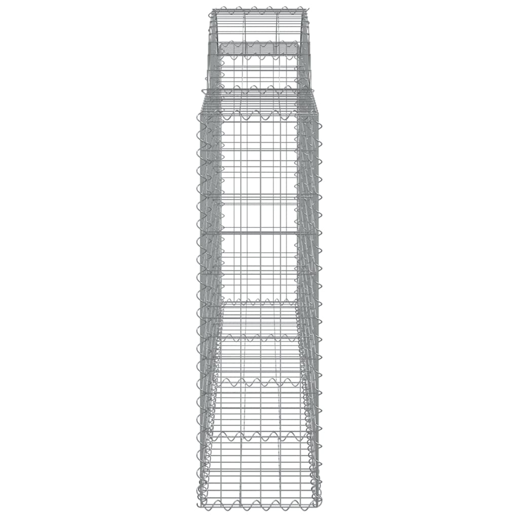 vidaXL Schanskorven 40 st gewelfd 200x30x100/120 cm ijzer