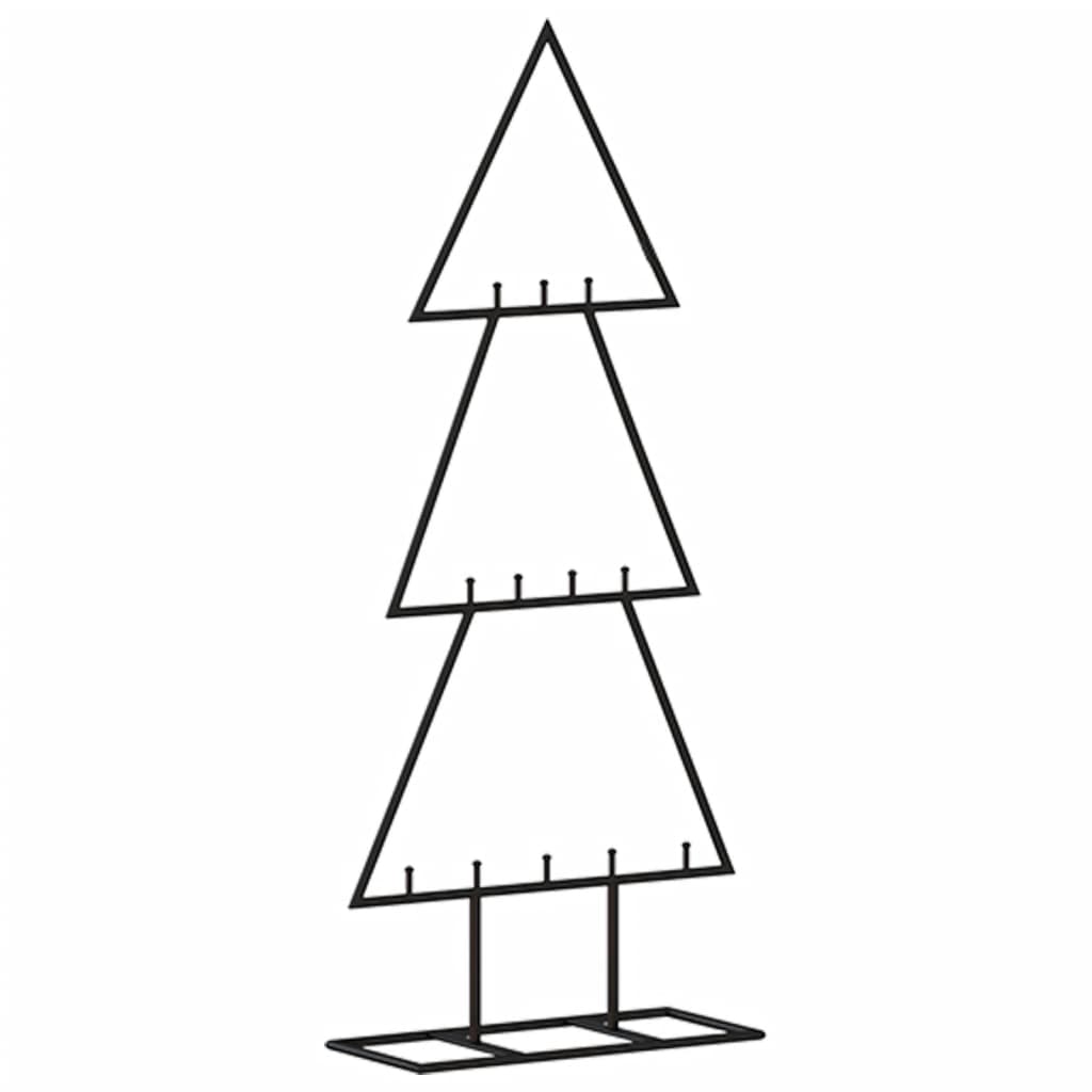 vidaXL Kerstdecoratie kerstboom 60 cm metaal zwart