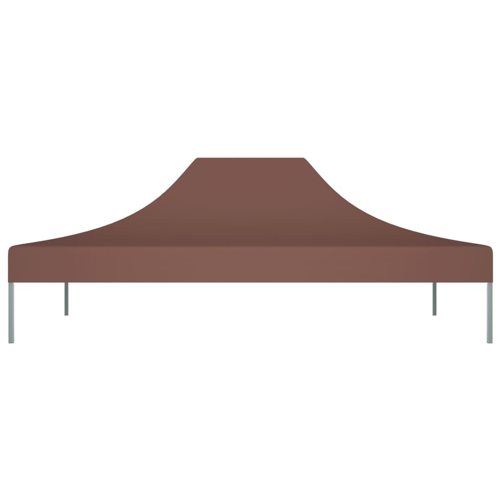 vidaXL Partytentdak 270 g/m² 4x3 m bruin