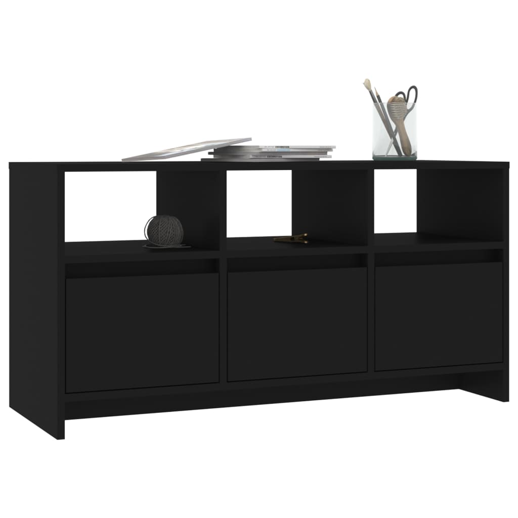 vidaXL Tv-meubel 102x37,5x52,5 cm bewerkt hout zwart