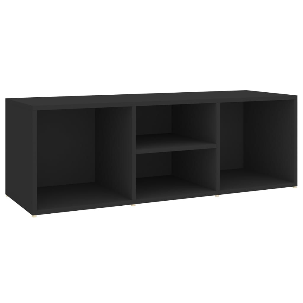 vidaXL Schoenenopbergbank 105x35x35 cm bewerkt hout zwart