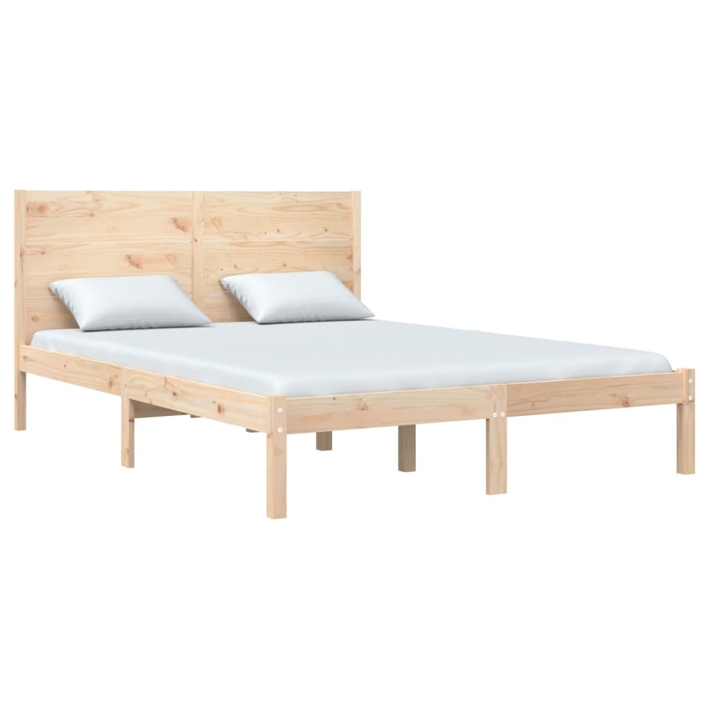 vidaXL Bedframe massief grenenhout 160x200 cm