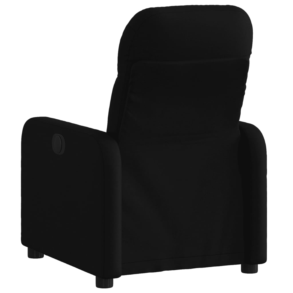 vidaXL Fauteuil verstelbaar stof zwart