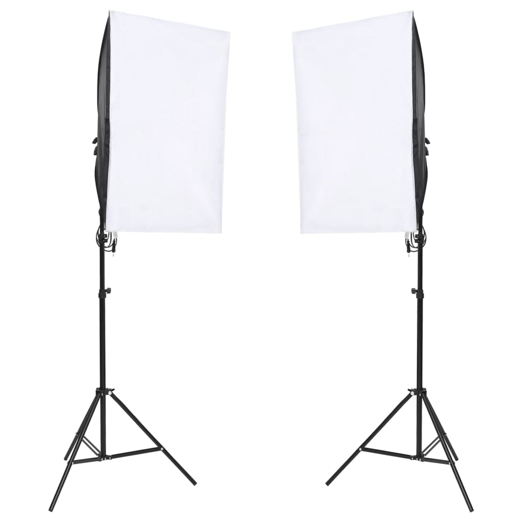 vidaXL Fotostudioset met verlichtingsset en achtergrondscherm