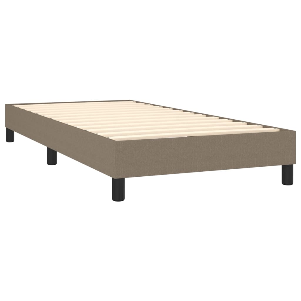 vidaXL Bedframe stof taupe 80x200 cm