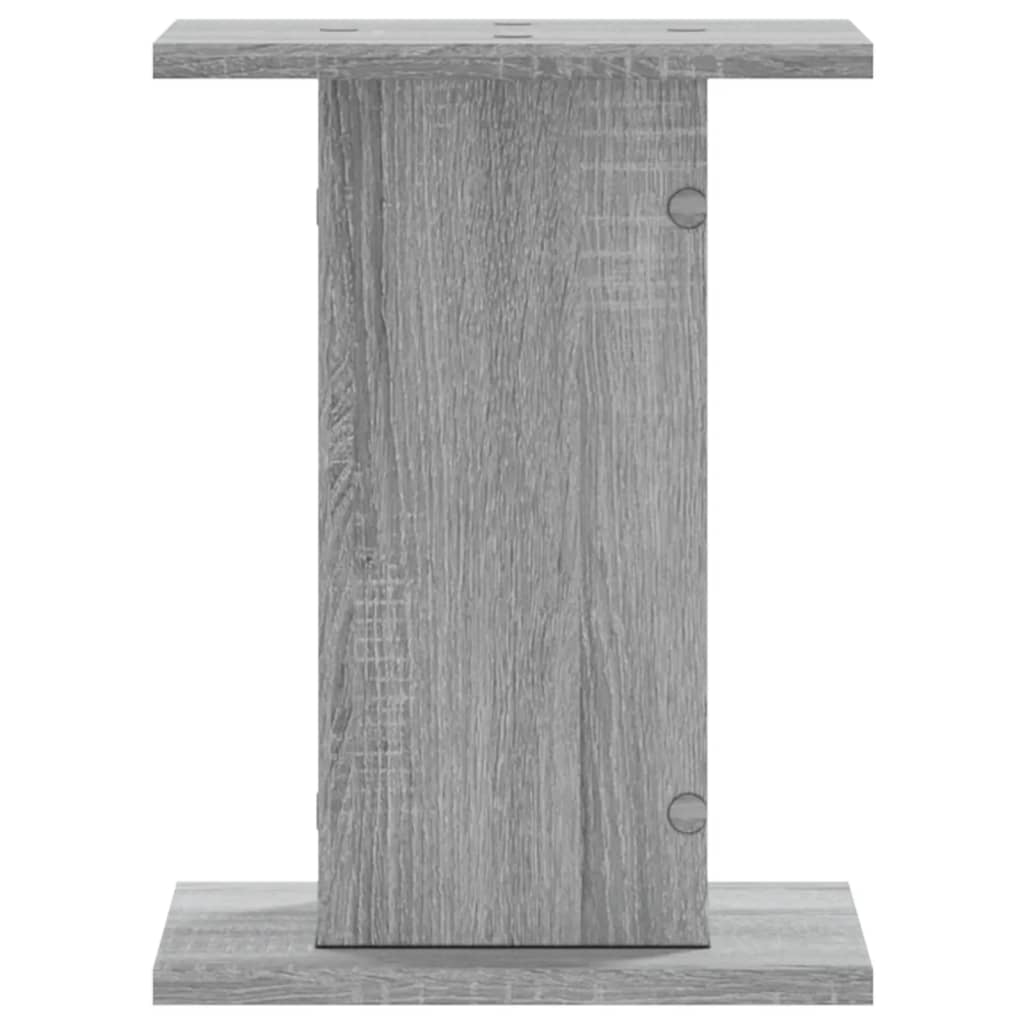 vidaXL Plantenstandaards 2 st 30x30x40 cm bewerkt hout grijs sonoma