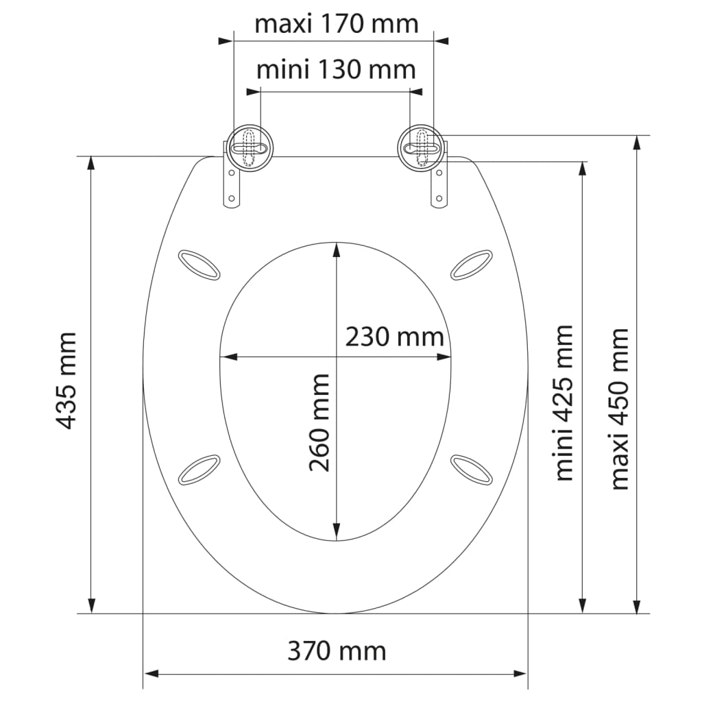 SCHÜTTE Toiletbril SEA STONE MDF