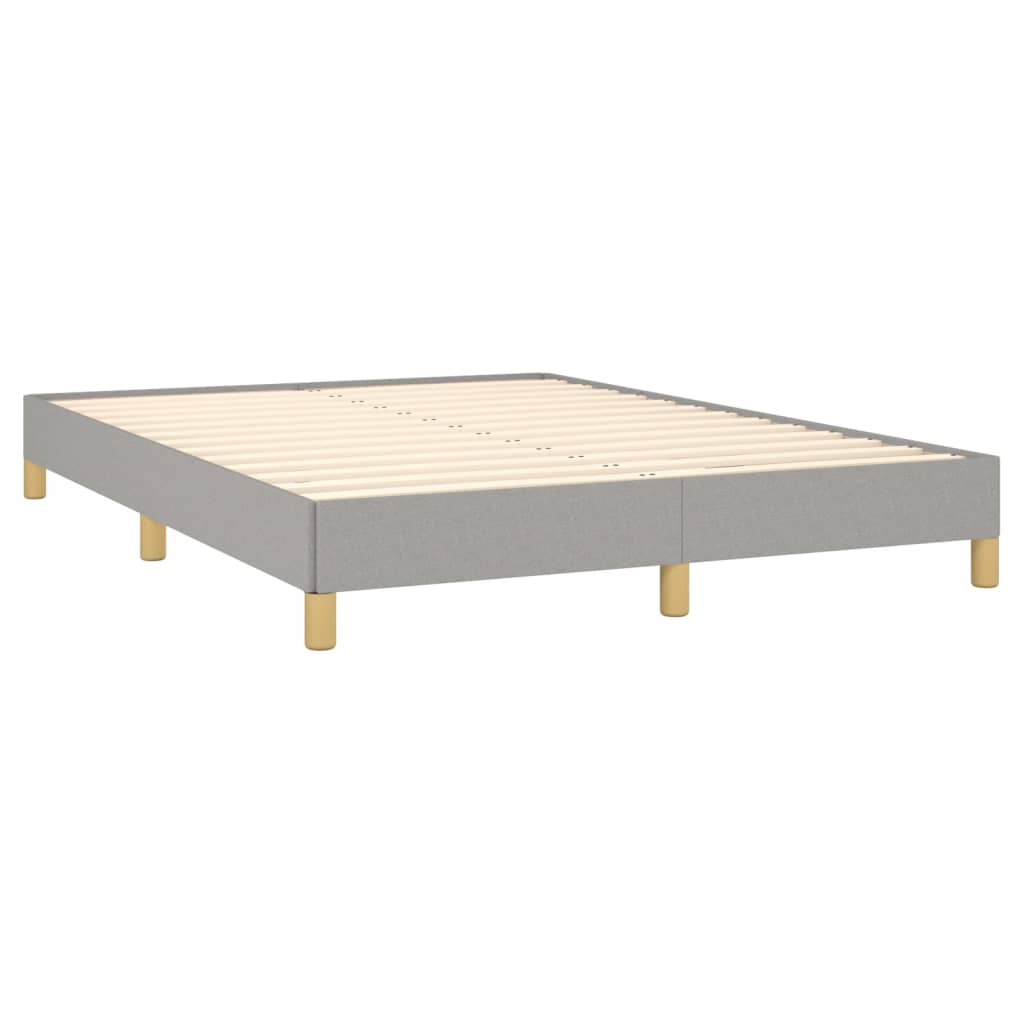 vidaXL Bedframe zonder matras stof lichtgrijs 140x200 cm