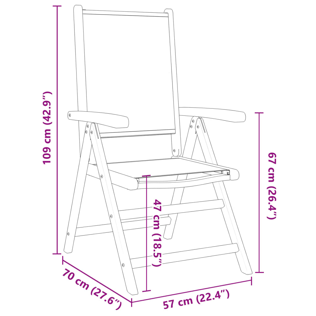 vidaXL Tuinstoelen 2 st massief acaciahout en stof taupe