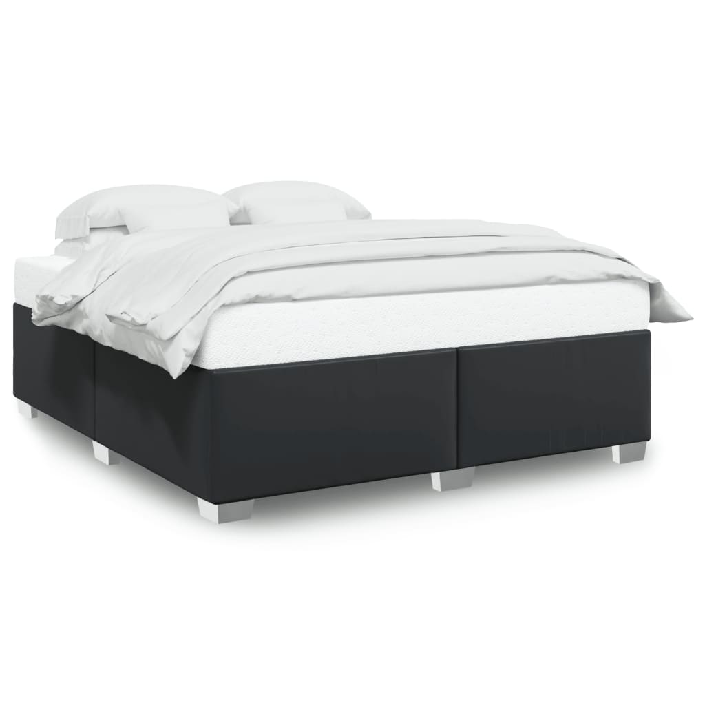 vidaXL Bedframe kunstleer zwart 180x200 cm