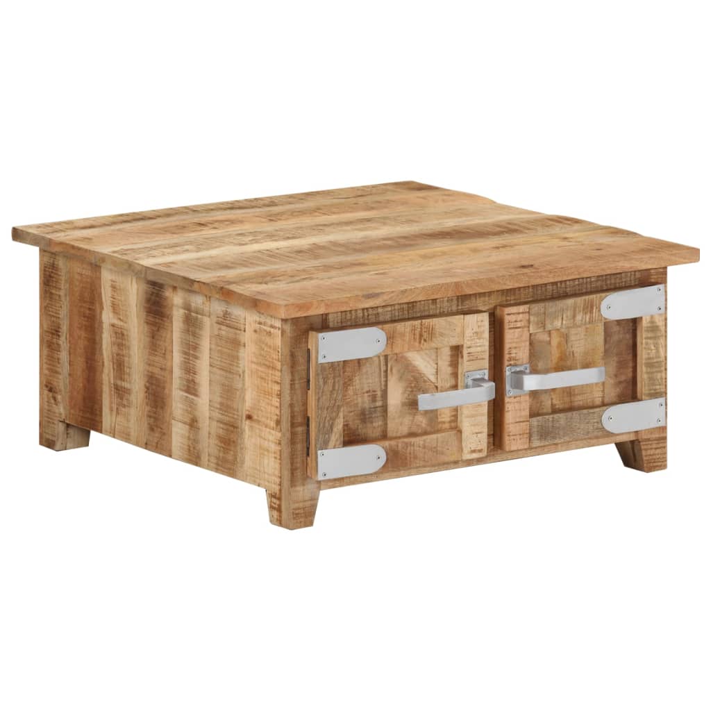 vidaXL Salontafel 67x67x30 cm massief mangohout