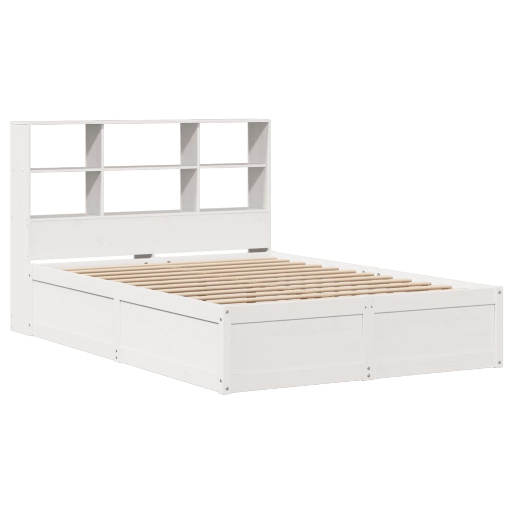 vidaXL Bedframe zonder matras massief grenenhout wit 160x200 cm