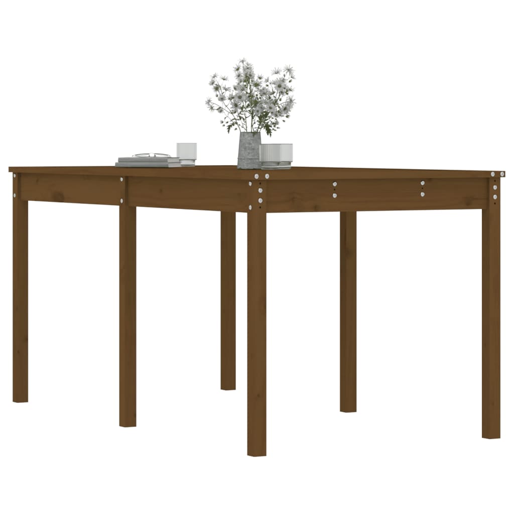 vidaXL Tuintafel 159,5x82,5x76 cm massief grenenhout honingbruin