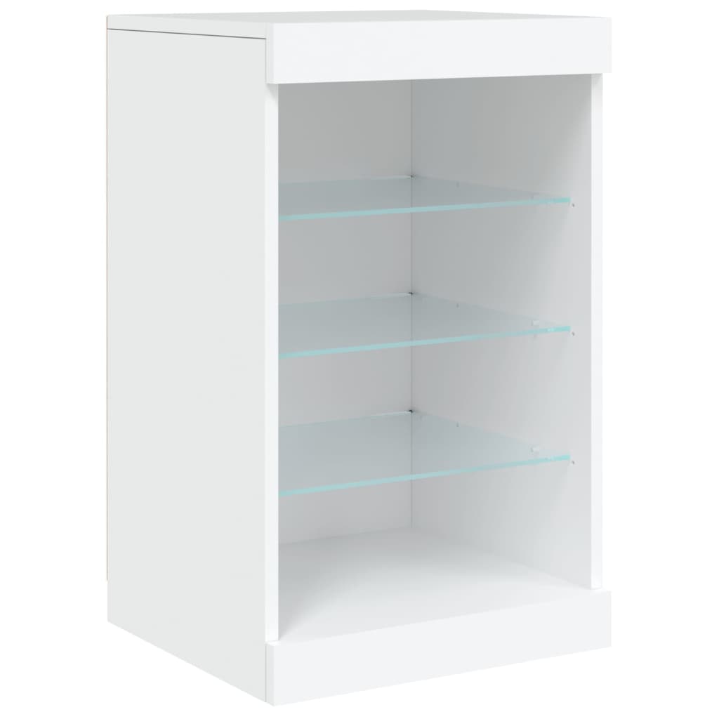 vidaXL Dressoir met LED-verlichting 162x37x67 cm wit