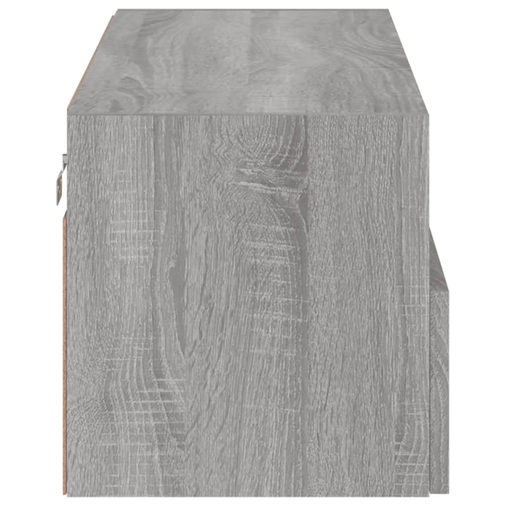 vidaXL Tv-wandmeubel 80x30x30 cm bewerkt hout grijs sonoma eikenkleur