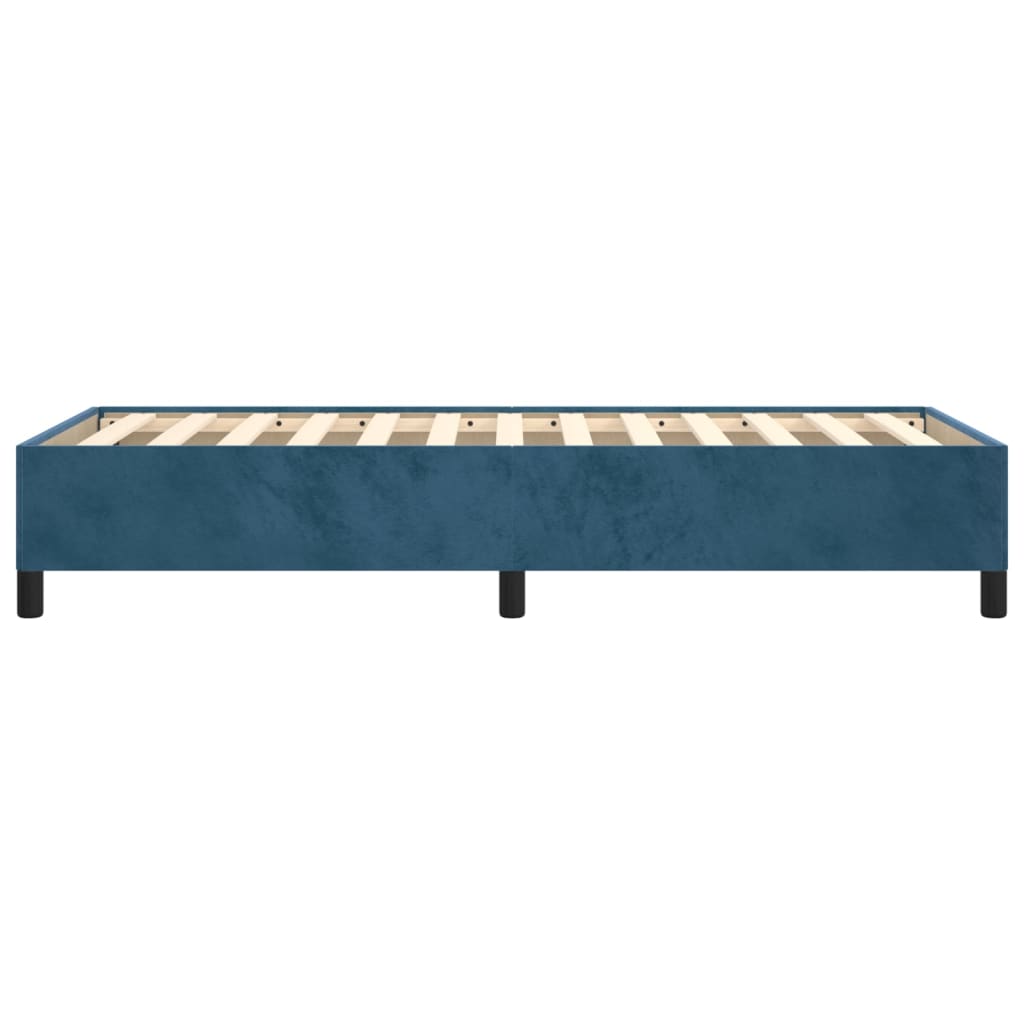 vidaXL Bedframe fluweel donkerblauw 100x200 cm