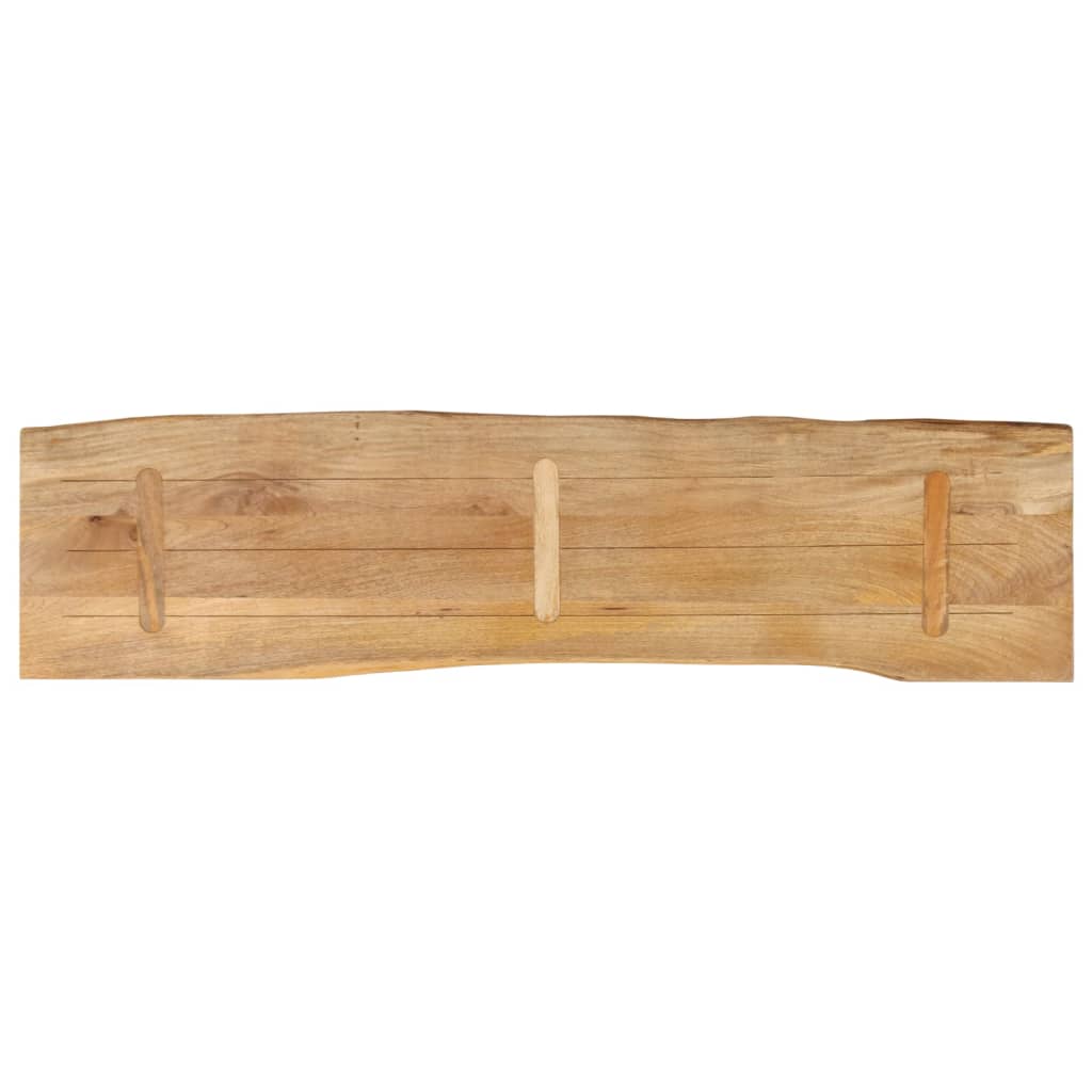 vidaXL Tafelblad met natuurlijke rand 180x40x3,8 cm massief mangohout