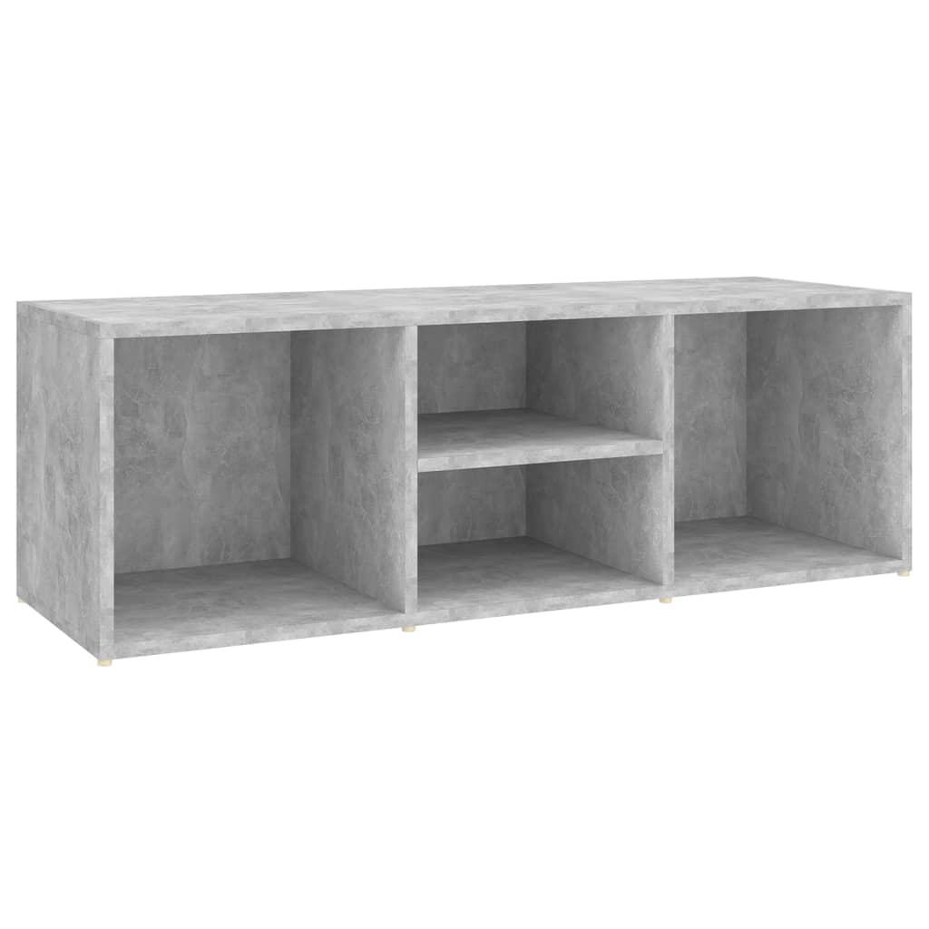 vidaXL Schoenenopbergbank 105x35x35 cm bewerkt hout betongrijs