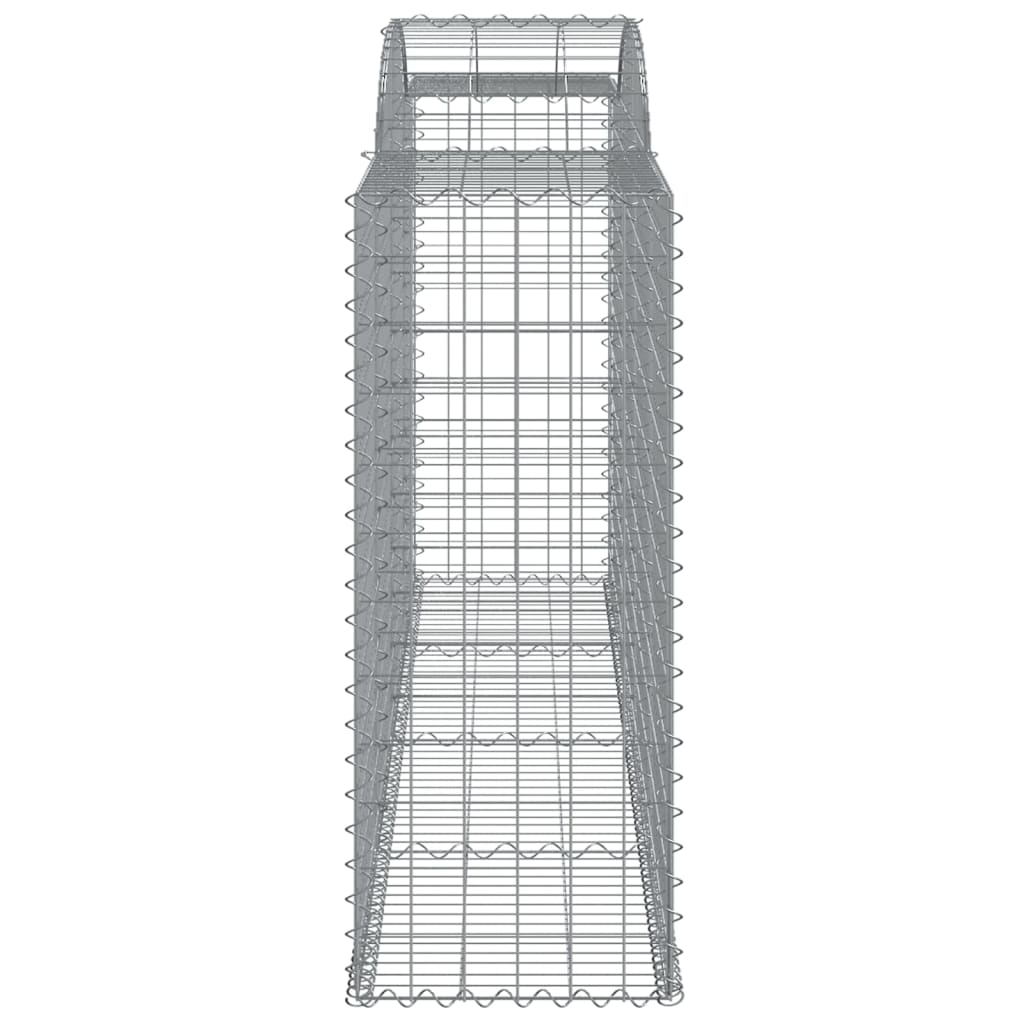 vidaXL Schanskorven 25 st gewelfd 300x50x120/140 cm ijzer