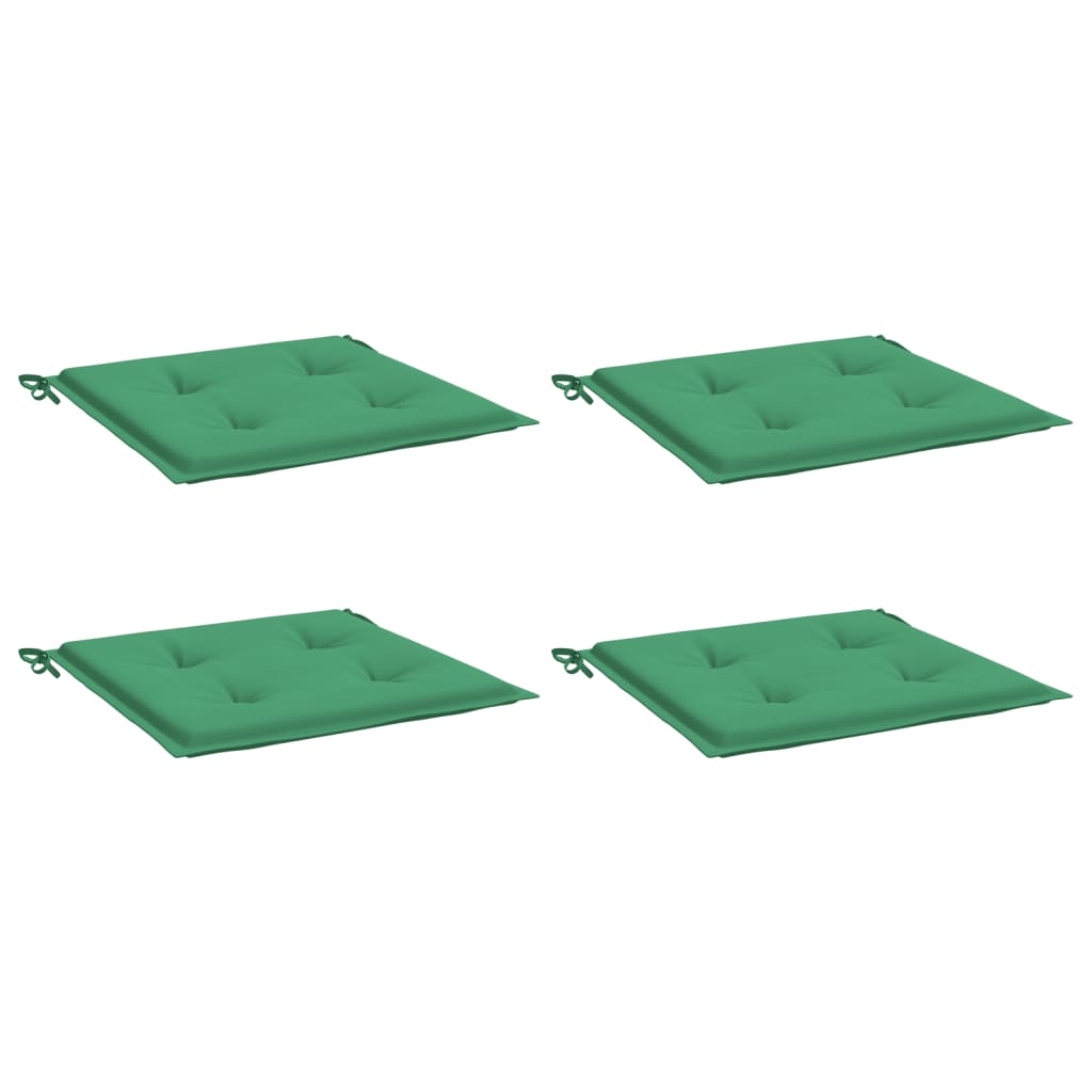 vidaXL Tuinstoelkussens 4 st 50x50x3 cm oxford stof groen