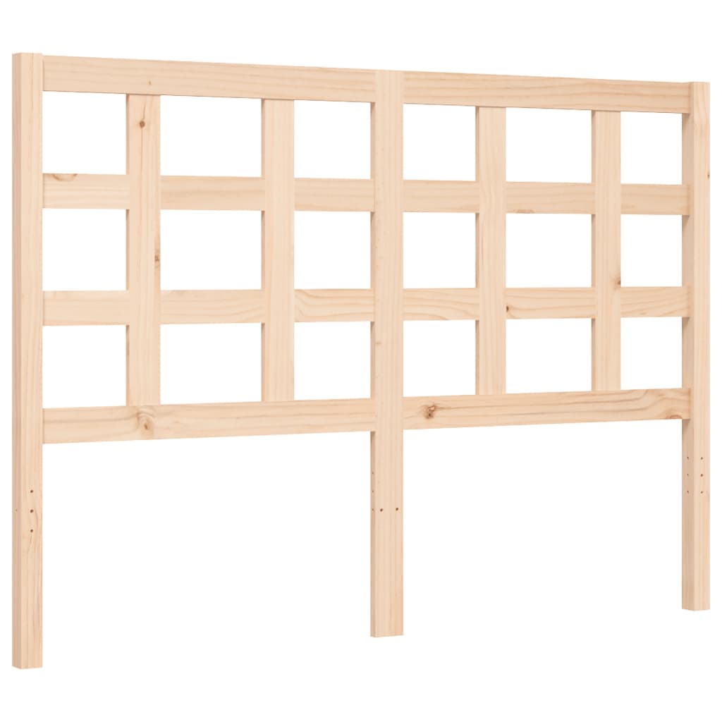 vidaXL Bedframe met hoofdbord massief hout 120x200 cm